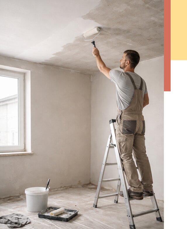 Грунтовка потолка в Таганроге от 2545 руб. — быстро и недорого | ОТДЕЛОЧНИК-Тгн