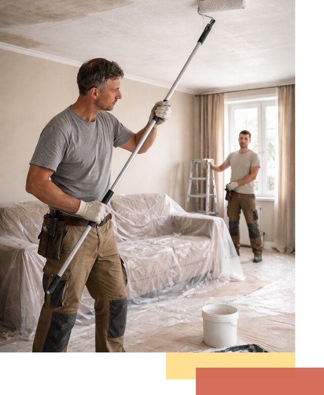 Грунтовка потолка в Таганроге — подготовка под покраску и отделку