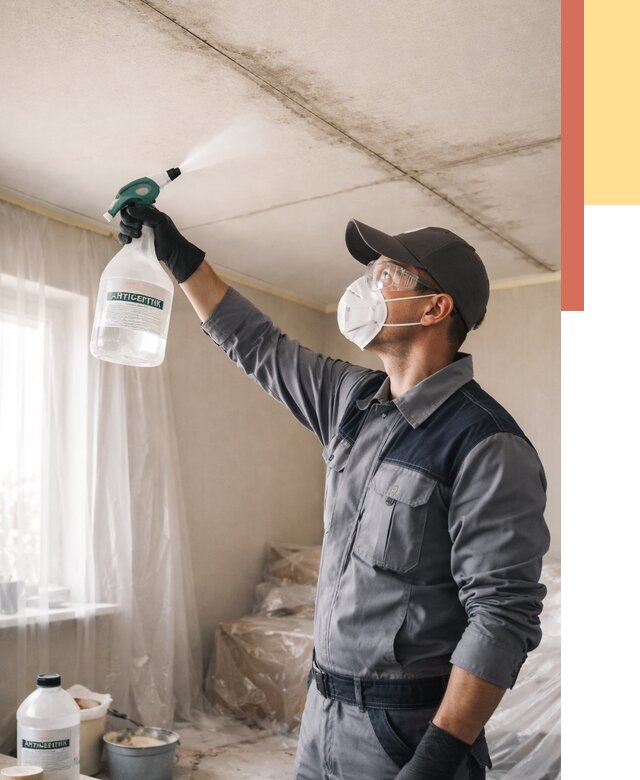 Антисептическая обработка потолка в Таганроге от 2545 руб. | ОТДЕЛОЧНИК-Тгн