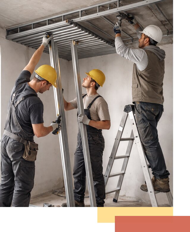 Монтаж реечного потолка под ключ в Таганроге