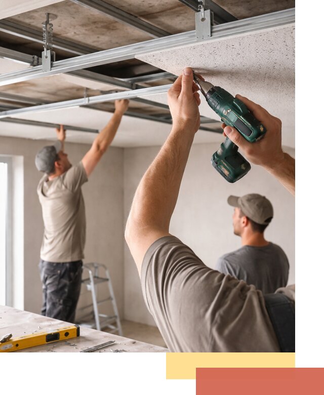 Монтаж акустического потолка в Таганроге под ключ