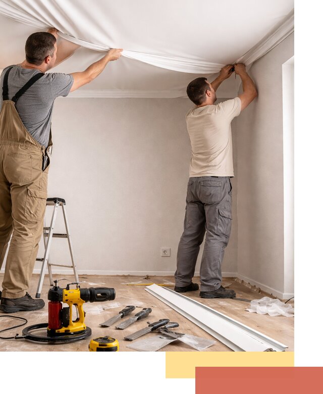 Монтаж ПВХ натяжного потолка в Таганроге качественно и быстро