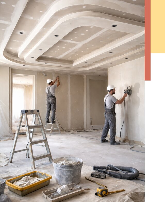 Многоуровневый потолок из гипсокартона в Таганроге от 764 руб. под ключ | ОТДЕЛОЧНИК-Тгн