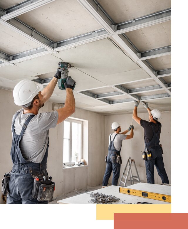 Кессонный потолок из гипсокартона под ключ в Таганроге