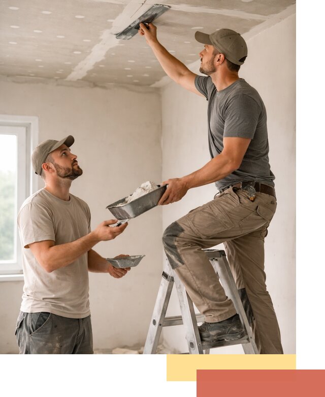 Шпаклевка потолка из гипсокартона в Таганроге качественно и быстро