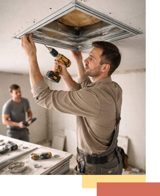 Монтаж люка в потолок из ГКЛ в Таганроге