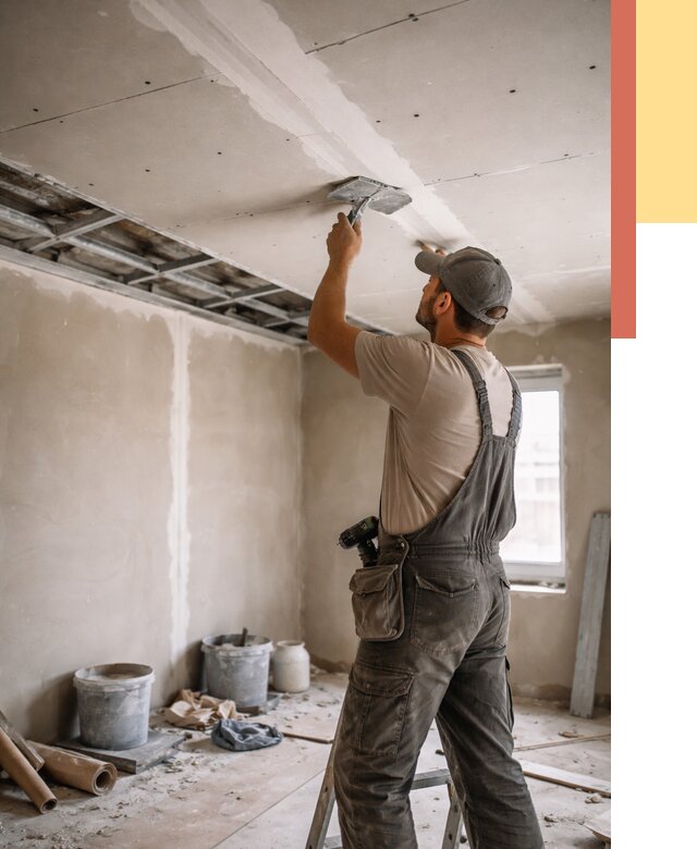 Ремонт потолка из гипсокартона в Таганроге от 662 руб./м² — быстро и недорого | ОТДЕЛОЧНИК-Тгн