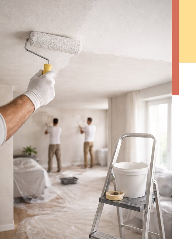 Покраска потолка акриловой краской в Таганроге от 2545 руб. | ОТДЕЛОЧНИК-Тгн