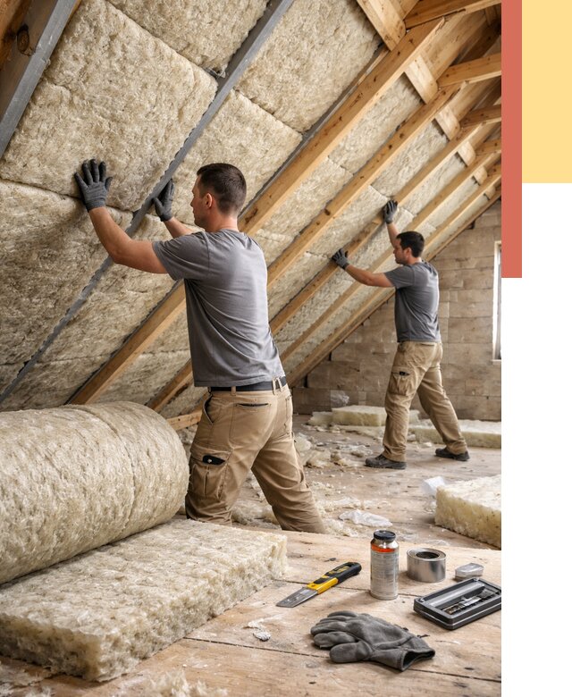 Утепление потолка минватой в Таганроге от 1476 руб. — быстро и недорого | ОТДЕЛОЧНИК-Тгн