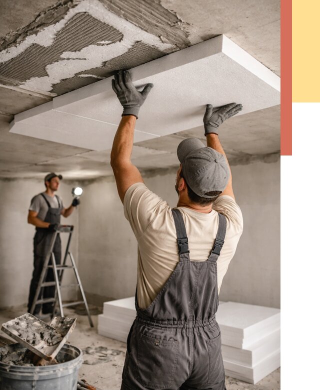 Утепление потолка пенопластом в Таганроге от 4581 руб/м2 — недорого и быстро | ОТДЕЛОЧНИК-Тгн