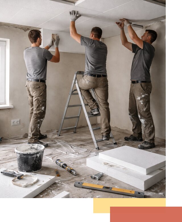 Утепление потолка пенопластом в Таганроге быстро и качественно