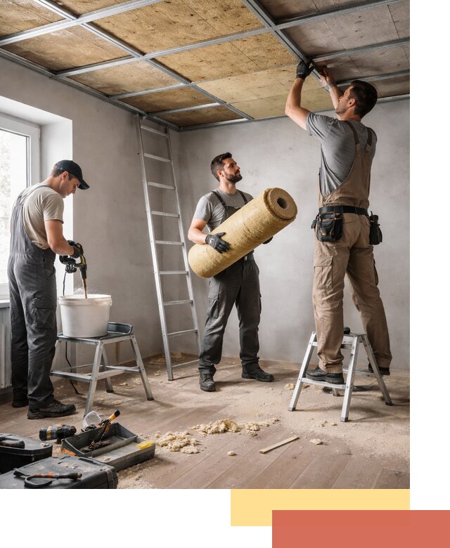 Шумоизоляция потолка в Таганроге: профессиональный монтаж и отделка